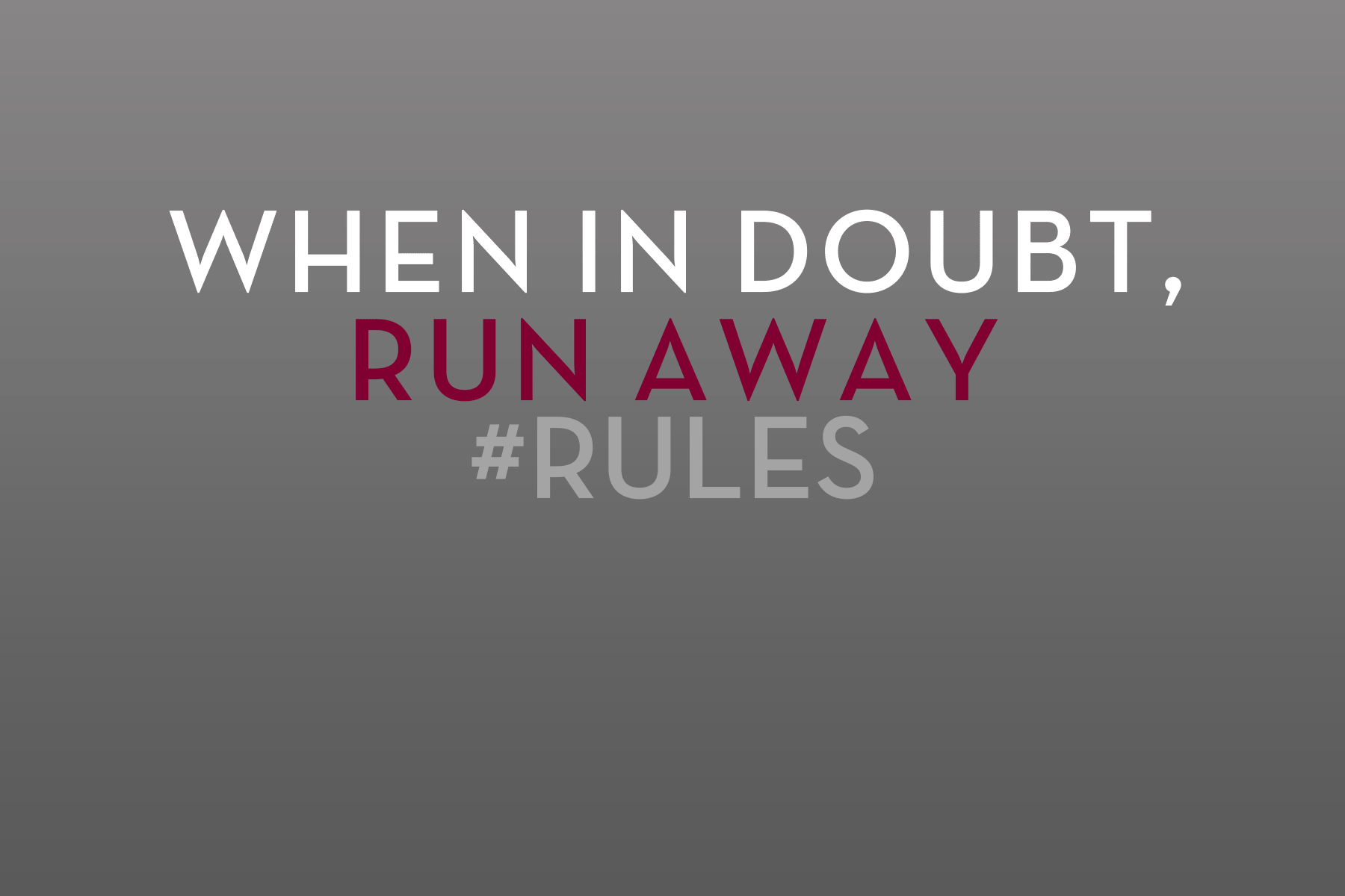 Bravo’s GG2D Episode 6 – Rule #33:  When in Doubt, Run Away